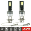 Pair H3 200W 12000LM LED Car Headlight Conversion Globes Bulbs Beam 6000K