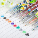 10x Assorted Color Shine Glitter Sparkled Gel Pens School Stationary ï¼D
