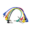 Pack Of 6 Patch Cable Guitar Connection Wire Effect Pedal Short Anti Noise GGH