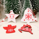 12Pcs Wooden Christmas Pendants Ornaments for Xmas Tree Hanging Decorat yxTEUS
