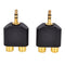 3.5mm Jack to 2 RCA Adaptor Twin Phono Y Splitter Stereo Male to 2 x Female   Z