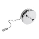 3x Boat Deck Filler Replacement Cap Chain Stainless Steel Fuel Water Gas