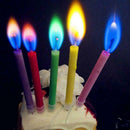 12pcs Colored Flame Magic Candles Birthday Cake Angel 2019 Flame Party M7F2