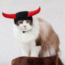 Adjustable Pet Dog Cat Puppy Cattle Horn Decoration Hat For Halloween Chris A6Y8