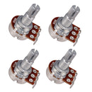 Metric Full Size 18mm Split Shaft Pots A250K & B250K Guitar Potentiometers, 4