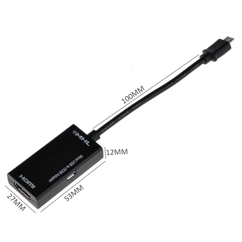 USB to HDMI Adapter Converter Cable Fit for Galaxy S Nexus Note LG HTC