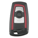 3-Button Remote Key Fob Replacement Case for BMW 550i GT X3 535i 528i (Red) A