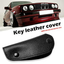 Key Case Litchi Synthetic Key Fob Cover Wear-resistant for BMW E46 1998-2005