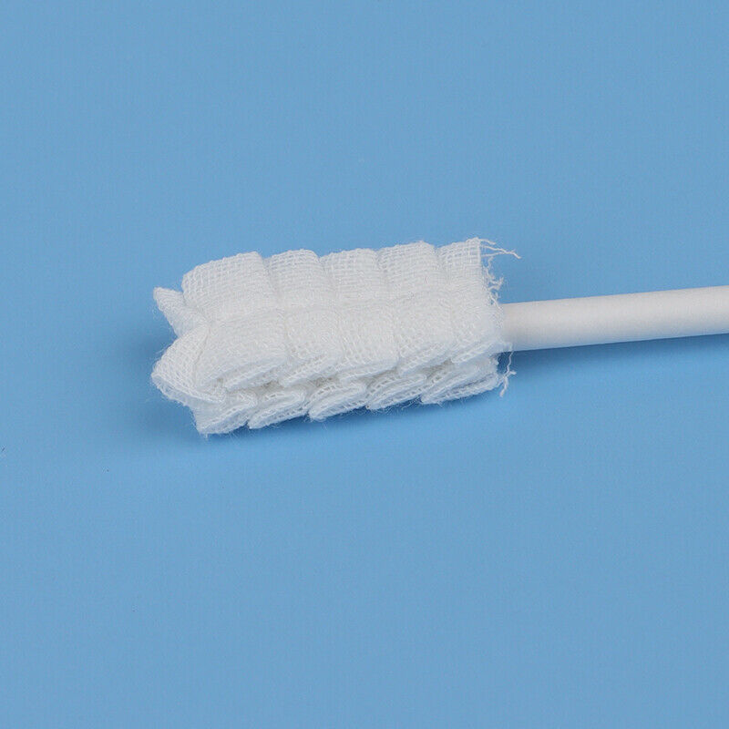 Baby Tongue Cleaner Disposable Gauze Toothbrush Paper Rod Infant Oral Clean BX