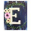 5D DIY Art Drawing Full Round Drill Flower Letter E Kit Diamond Painting