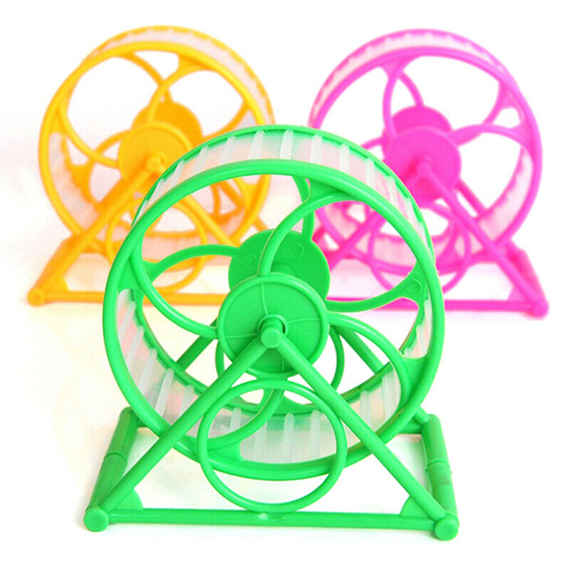 Wheel Running Exercise Scroll Silent Hamster Mouse Rat Gerbil Pet ToyB Hn