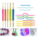 Double-head Knitting Needle Tool Aluminum Crochet Hook Needlework Craft Set