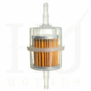 Universal Petrol Inline Motorcycle Fuel Filter To Fit 6mm and 8mm Pipes