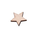 Lot 100x Wooden Mixed Star Buttons Craft Cardmaking Scrapbooking Embellishmen ES