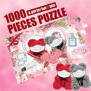 1000pcs/set Valentine Day Paper Jigsaw Educational Toys For Adults Bear Couple