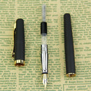 New High Quality Black Fountain Pen 22KGP M Nib Set