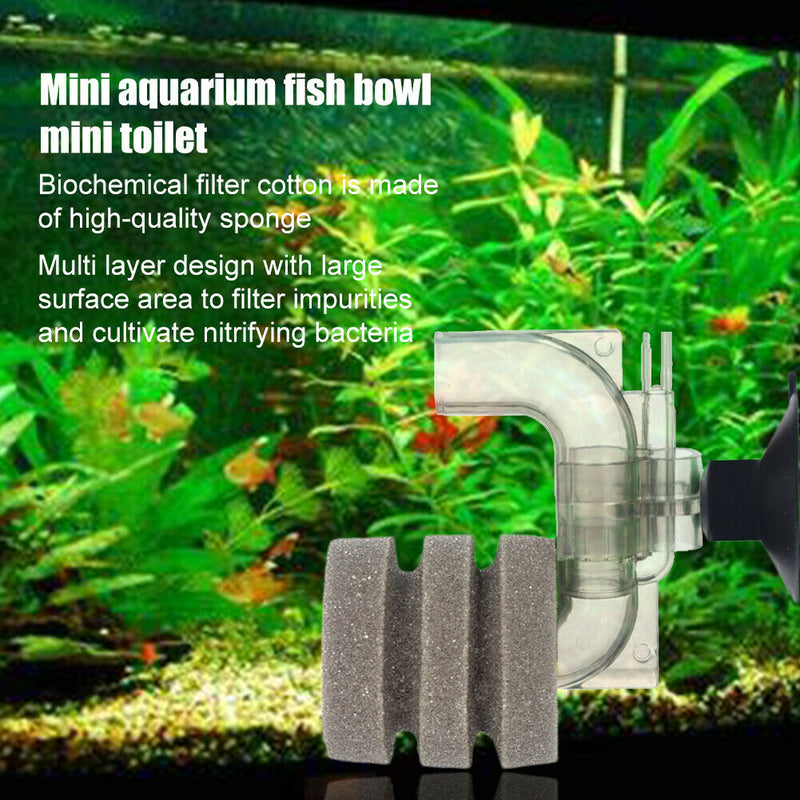Shrimp Reduce Noise Oxygen Increase Easy Apply Fish Tank Filter With Suction Cup