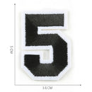 10Pc Set Numbers 0-9 Sew Iron on Patch Embroidered Applique Alphabet Badge Int