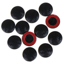 12Pcs Universal car carbon fiber interior door lock screw protector cover capsOZ