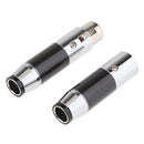 2 Pack XLR Plugs Male and Female Microphone Plug Cable Adapter 3Pin MIC Jack