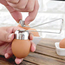 Stainless Steel Egg Topper Cutter Shell Opener Boiled Raw Egg Open ScissorsS Ew