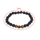 1Pc Essential Oils Diffuser Bead Bracelet Lava Rock Eye For Women Men FT