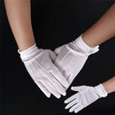 1Pair White Formal Gloves White Honor Guard Parade Santa Women Men Inspection oc