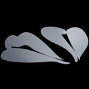 Lover Lips Love Hearts Modern Stylish Fashion Art Design Removable DIY Acry
