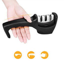 3 Stage Kitchen Cutter Sharpener Tool Gadget Utensil Countertop Handheld