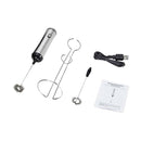 USB RECHARGEABLE MILK FROTHER,2 Speeds Electric Milk Frother With 2