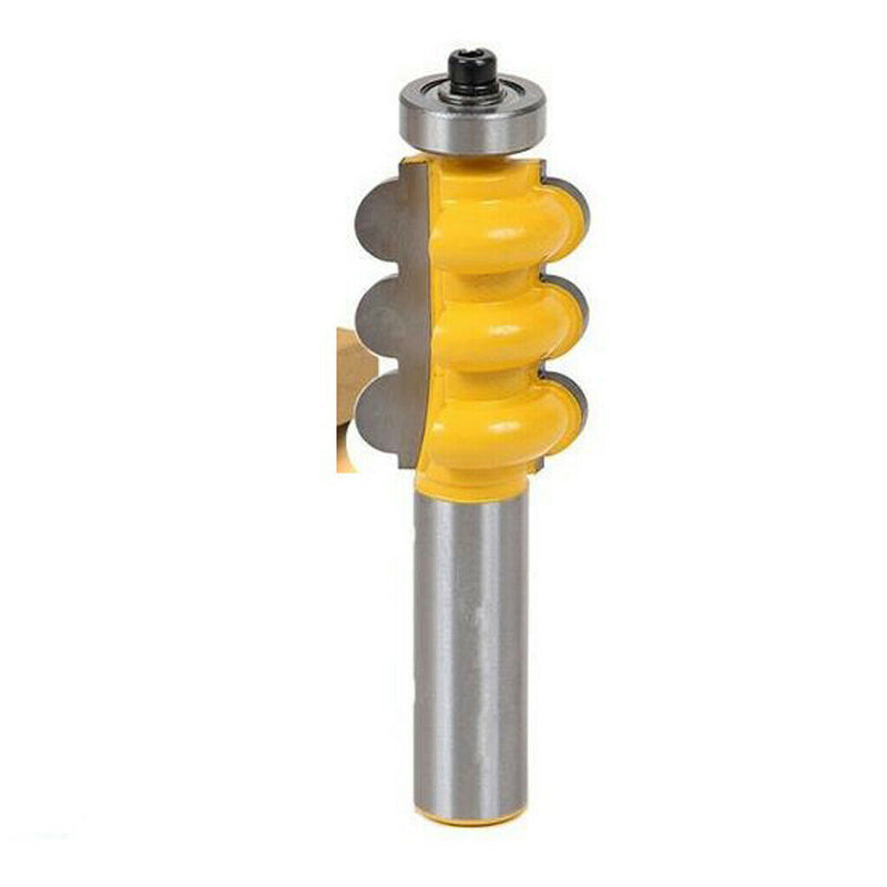 2pcs Triple Bead & Flute Furniture Molding Router Bit Set - 1/2