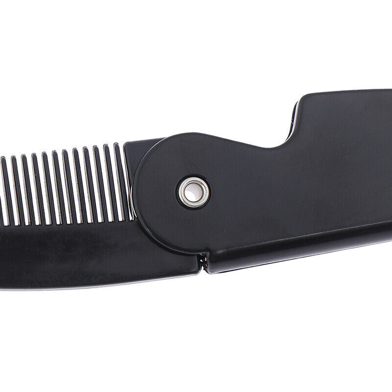 1Pc Portable Foldable Pocket Clip Hair Mustache Folding Beard Comb Styling To Gw