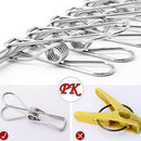 10 Pcs Stainless Steel Wire Clip Clothes Pins, Multi-Function Clip, Utility