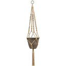 2 Pcs Macrame Plant Hanger Indoor Outdoor Hanging Planter Basket Jute Rope  F1G5