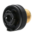 Outdoor Camping Stove Connector Gas Bottle Adaptor 40 x 40mm, Self-closing Gas