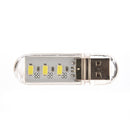 PortableKeychain USB Power 3 LED WhiteNight Light U Disk Shape Lamp Cover SEAU