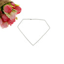 diamond shaped stainless steel cutter biscuit cookie mold baking decor tool  Z