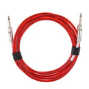 118inch Plug Lead Guitar Bass Instrument To Amp Audio Cable Straight Red Musical