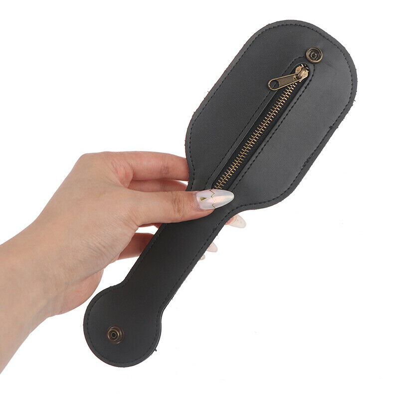 Leather Racket Sap Big Capacity Coin Purse Defense Multi Function Coin BagB G Kw