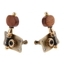 4x Acoustic Guitar Tuning Peg with Wooden Buttons for Folk Guitar Accessory