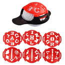 6-in-1 Golf Ball Marker Template Drawing Alignment Marks Sign Training Tool Delu