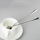 Set of 4 Stainless Steel Coffee Spoons Super Long Round Head X2V6