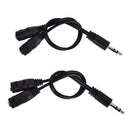 3.5mm Male ToDual 3.5mm Female EarphoneHeadphone Stereo Audio Splitter CableSEAU