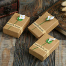Retro Kraft Paper Jewelry Box Ring Necklace Earrings Jewelry  Box Elegant  Favor