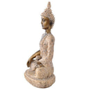 2 Pieces Sandstone Meditation Buddha Statue Hand Carved Wealth Artist Luck Hindu
