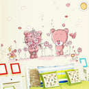 Couple bear wall stickers children room decor baby shower adhesive for kids 3C