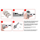 Watch Link Remover Kit Watch Band Tool With 10 Extra Pins For Watch Band Li