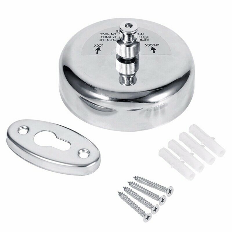 Invisible Clothesline Stainless Steel Perforated Household Wall Hanging Bal K7O3