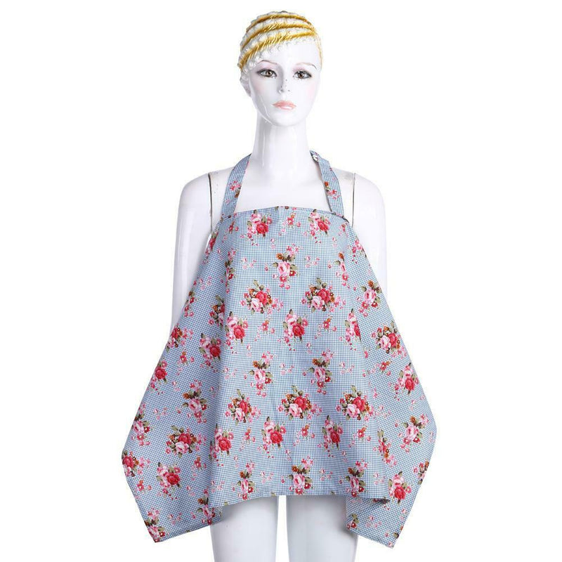 Baby  Mum Breastfeeding Nursing Poncho Cover Up Cotton Blanket Shawl