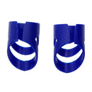 4x Guitar Ukulele Thumb Bass Fingertip Guards Finger Picks Protectors Blue L
